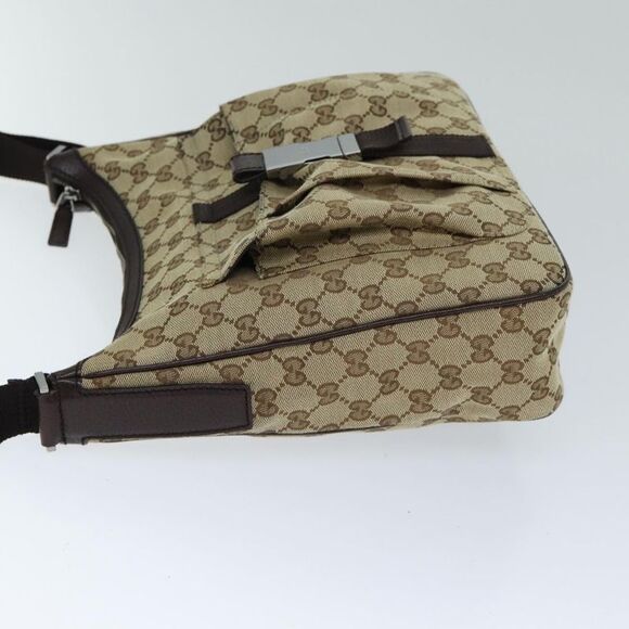 Gucci Gg Canvas Beige Canvas Shoulder Bag (Pre-Owned) - Picture 12 of 16